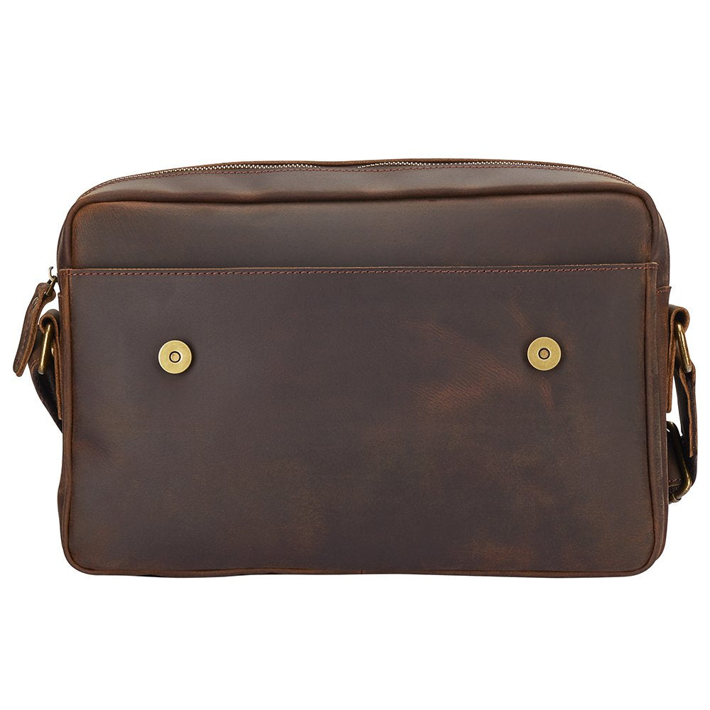 Rohit Bal Dark Brown laptop Leather Bag