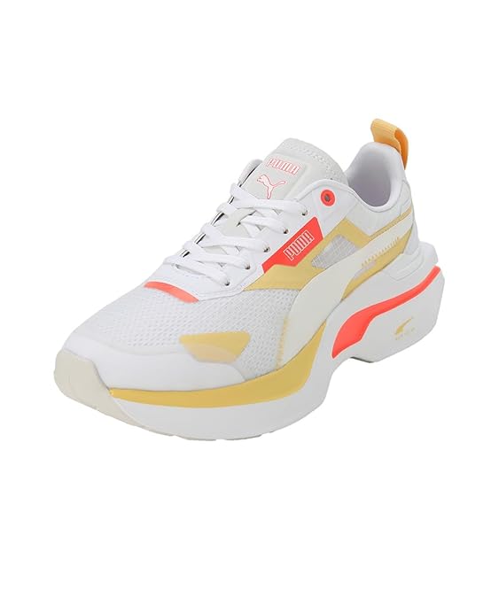 Puma Womens Kosmo Rider WNS White-Neon Sun Sneaker - 4 UK (38311310)