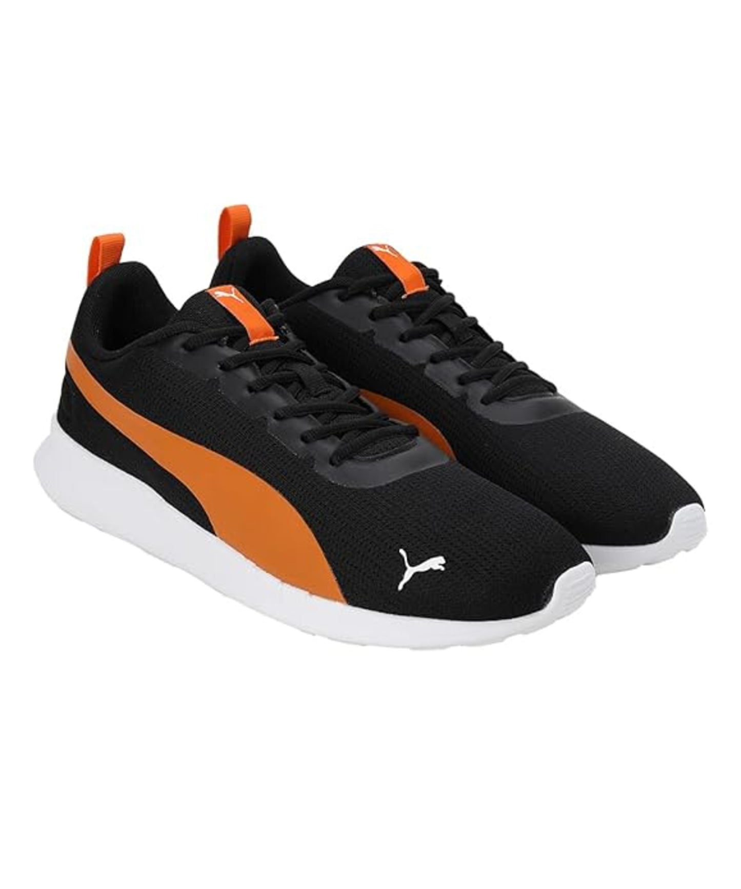 Puma Mens Fireball Black-Vibrant Orange-White Sneaker - 9UK (39139501)