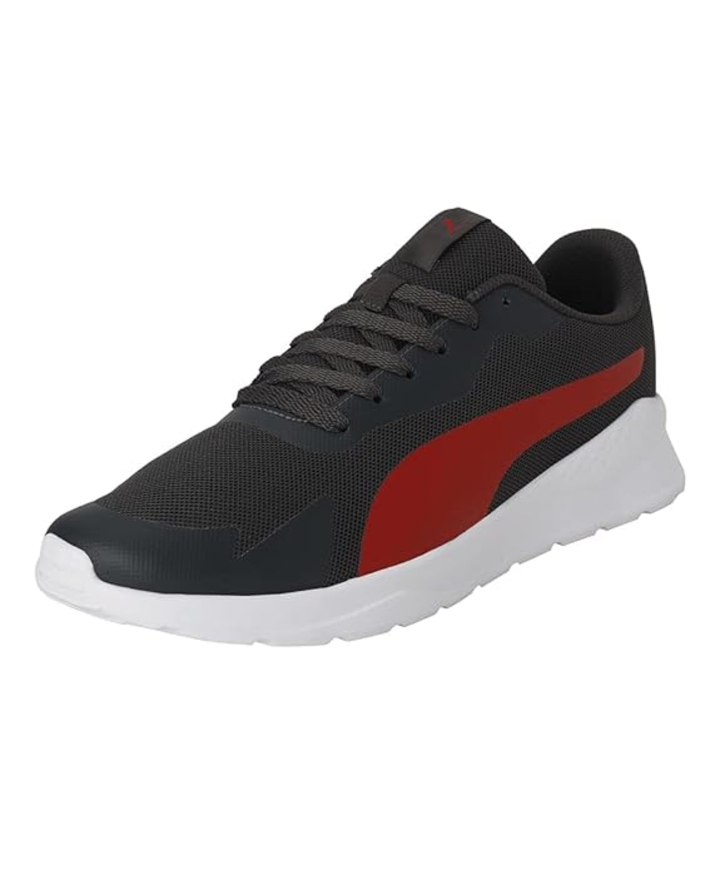 Puma Mens Wembley Dark Shadow-High Risk Red Sneaker (38736502)