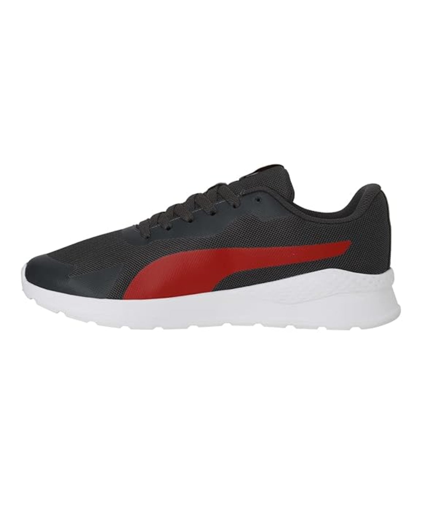 Puma Mens Wembley Dark Shadow-High Risk Red Sneaker (38736502)