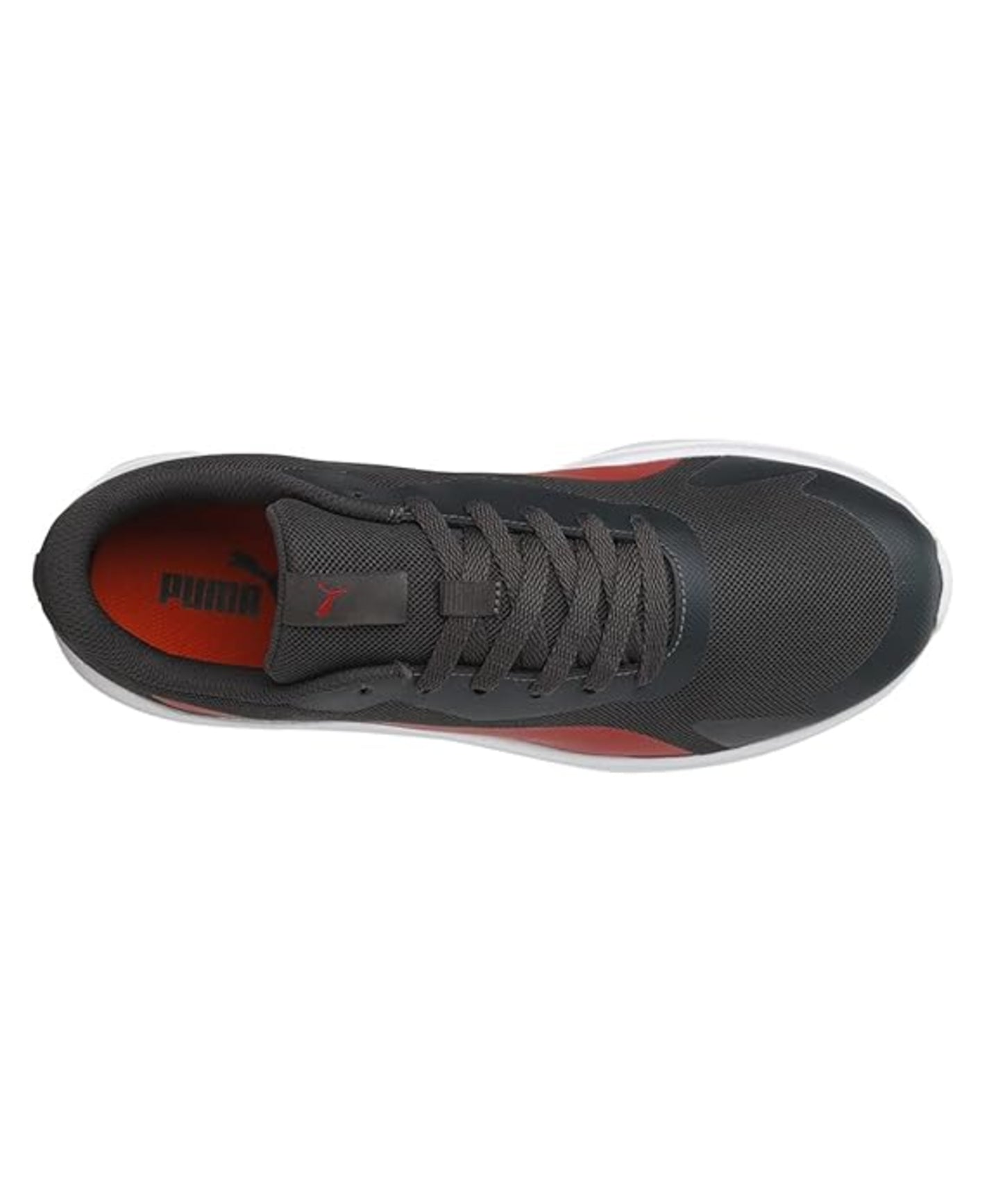 Puma Mens Wembley Dark Shadow-High Risk Red Sneaker (38736502)