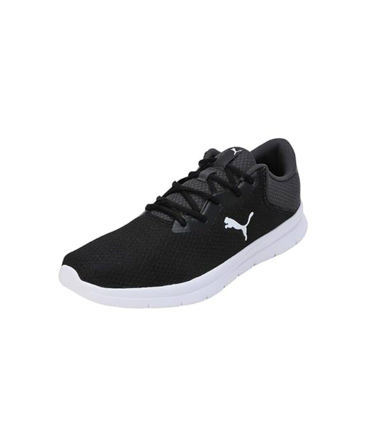 Puma Mens Escoot Dark Coal-Black-White Running Shoe - 10 UK (31076003)