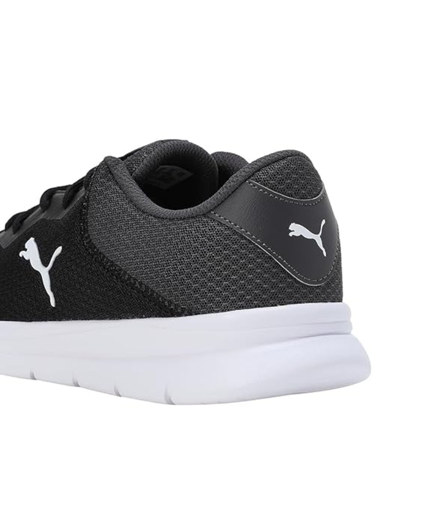 Puma Mens Escoot Dark Coal-Black-White Running Shoe - 10 UK (31076003)