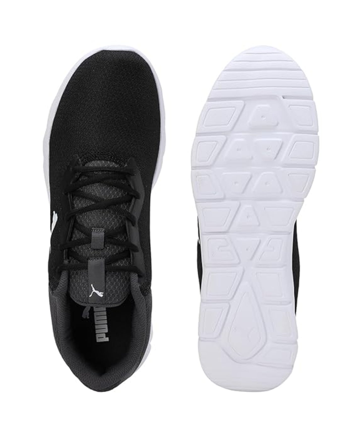 Puma Mens Escoot Dark Coal-Black-White Running Shoe - 10 UK (31076003)