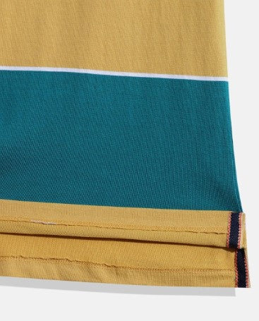 UTH by Roadster Boys Striped Pure Cotton Polo Collar T-shirt (Size-14-15Y)