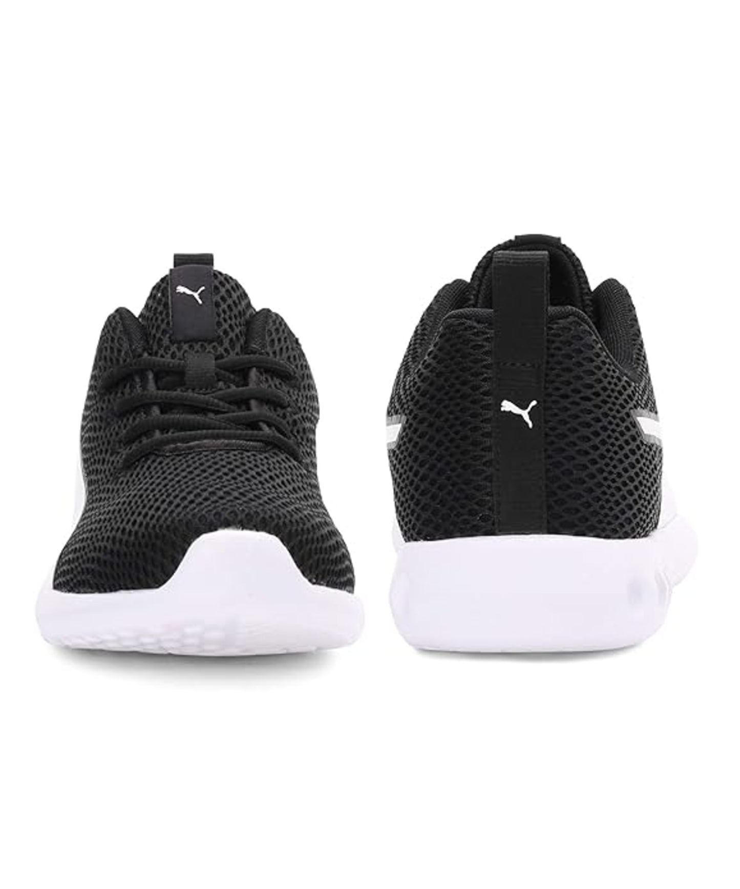 Puma Mens Dwane Black-White Running Shoes UK-9 (19326105)