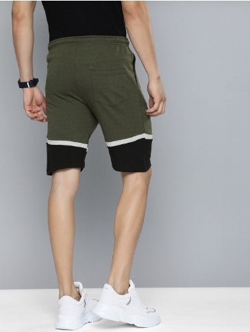 Harvard Men Colour blocked Mid-Rise Regular Shorts (Size-S)