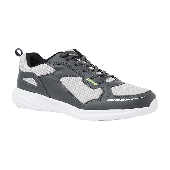 Lotto MEN GLIDE RUNNING SHOES (GREY/BLACK) UK-9