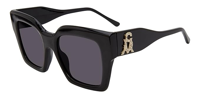 Steve Madden Women UV Protected Grey Lens Polycarbonate Square Sunglasses -(X17184)