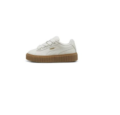 Puma Girls Creeper PHATTY Nubuck PS Warm White-Gold-Gum Sneaker - 2 UK (39986703)