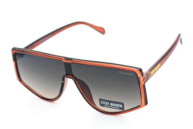 Steve Madden Unisex UV Protected Grey Lens Polycarbonate Square Sunglasses - 16426945535 (X17106)