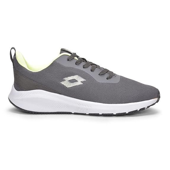 Lotto Men's Men Romana Dark Grey/Lime punch Shoes Running Shoes UK-9