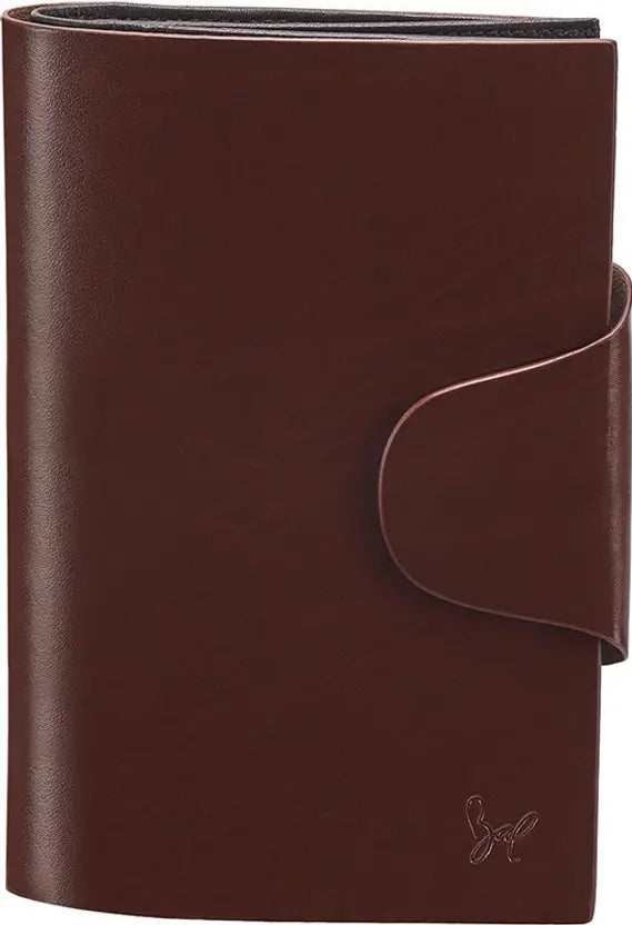 Rohit Bal Men Brown Genuine Leather Wallet - Mini (9 Card Slots)