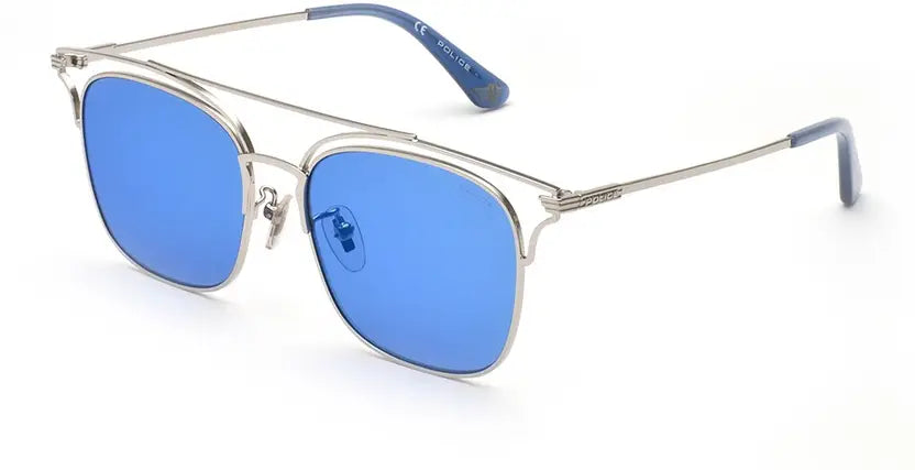 POLICE Gradient Retro Square Sunglasses (54) (For Women, Blue) (SPL575K)