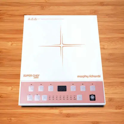 Morphy Richards 2000 W Induction Cooktop Push Button  (White, Richards Super Chef 2000)