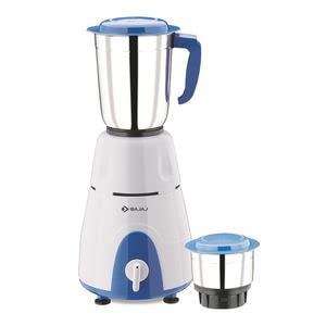 Bajaj Gx 3 , 2 Jar Mixer Grinder 500W, White & Blue Colour