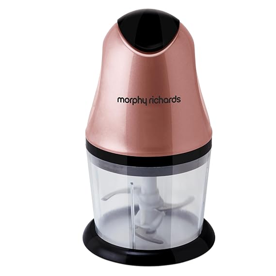 Morphy Richards 300 Watts Electric Mini Chopper, Rose Gold