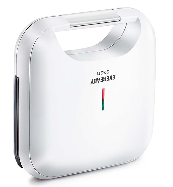 Eveready SG211 750-Watt Sandwich Griller (White)