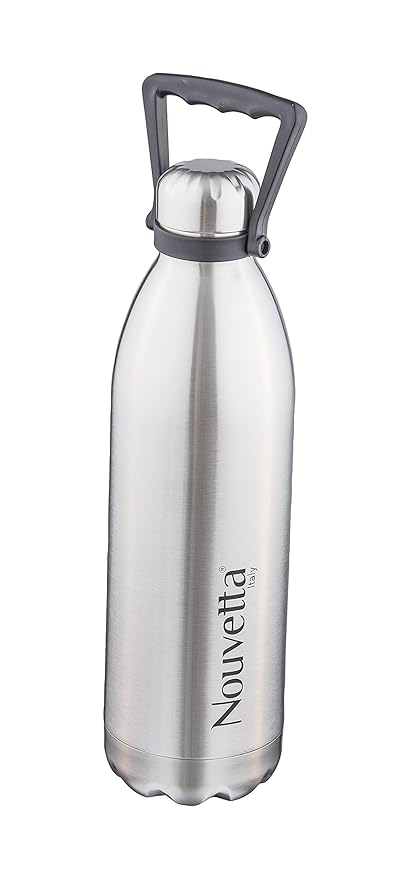 Nouvetta Tango Double Wall Stainless Steel Flask, 1800 ml, Silver