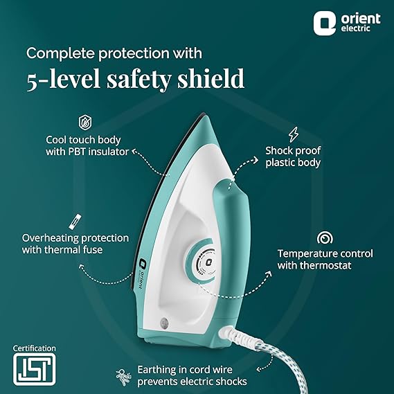 Orient Electric Fabrijoy 1000 Watt Dry Iron.