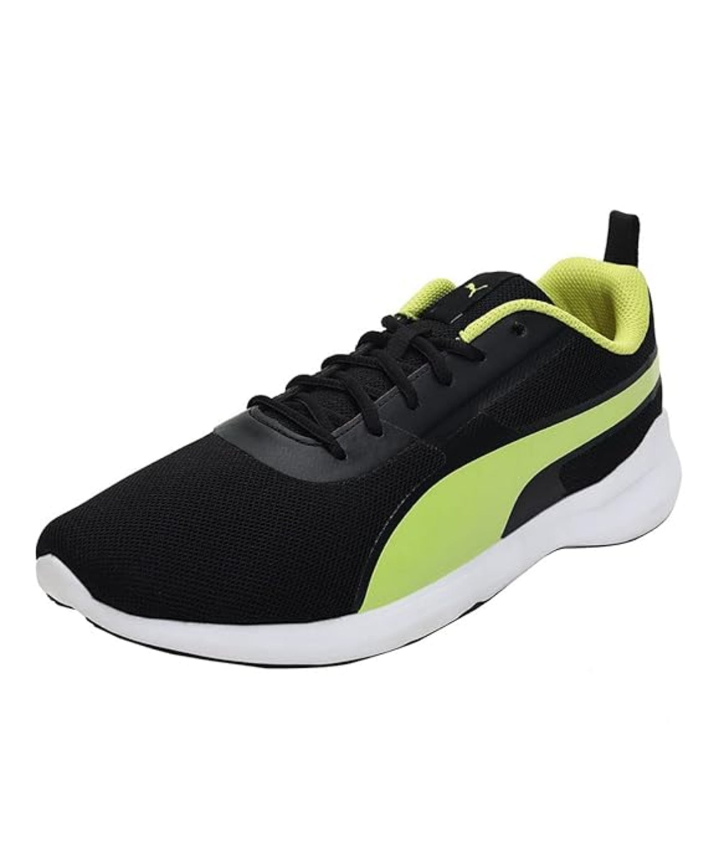 Puma Mens Pacer Styx Puma Black-Limepunch-Puma White Sneaker UK-8 (37543101)