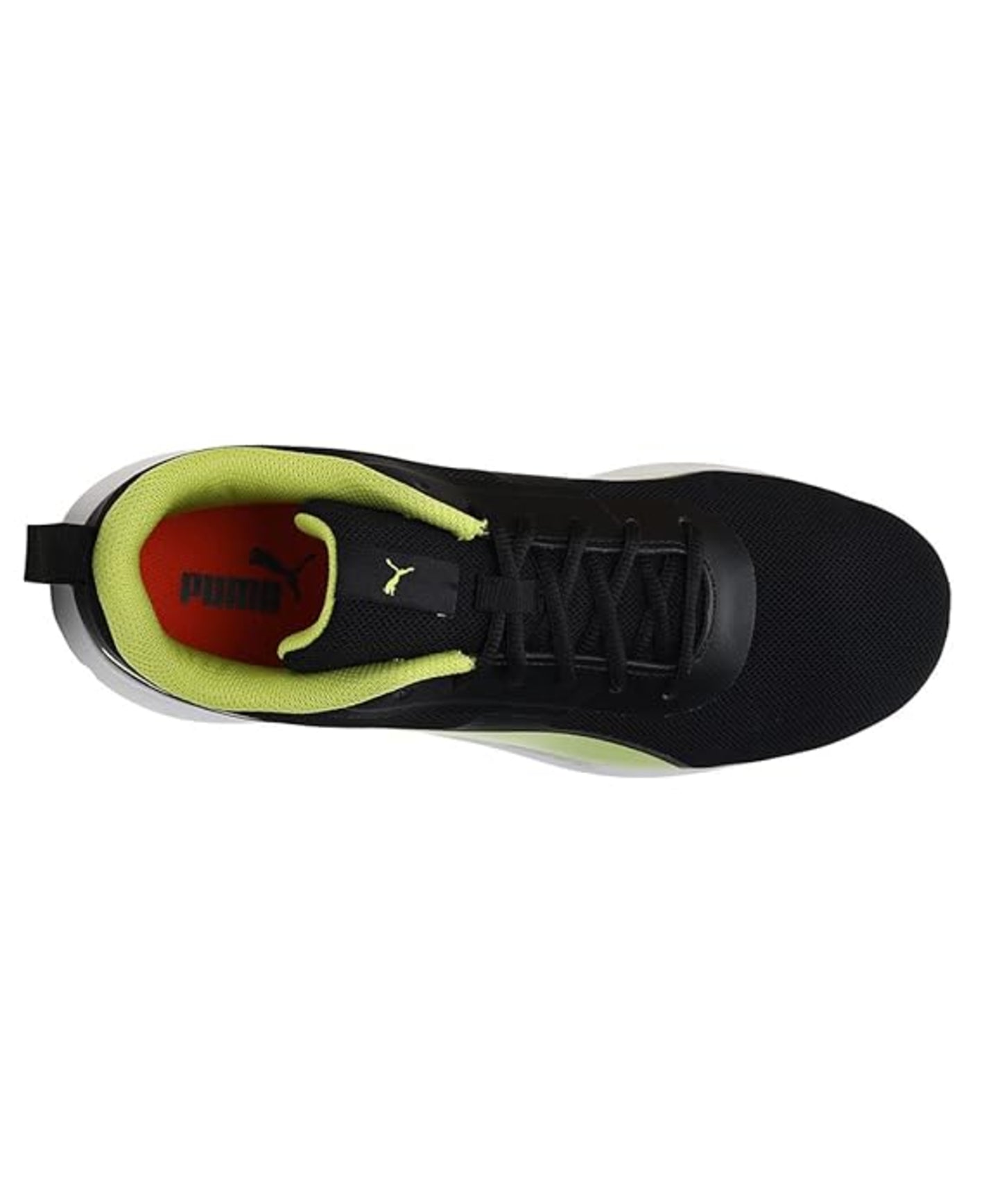 Puma Mens Pacer Styx Puma Black-Limepunch-Puma White Sneaker UK-8 (37543101)