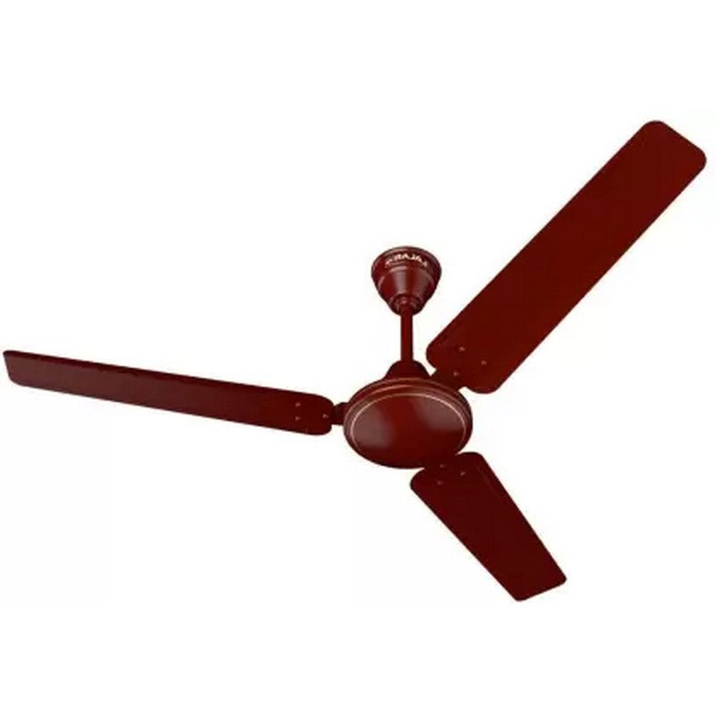 BAJAJ 251391EE Bahar Plus EE 1 Star 1200 mm Ultra High Speed 3 Blade Ceiling Fan (Dark Brown)