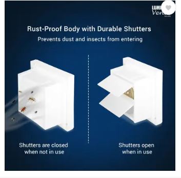 LUMINOUS Vento Deluxe 150 mm Exhaust Fan (White)