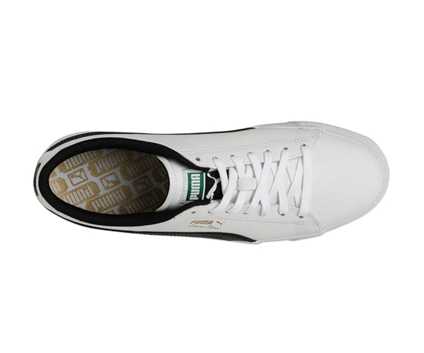 Puma unisex-Court Black / White Sneaker - 3 UK (36928702)