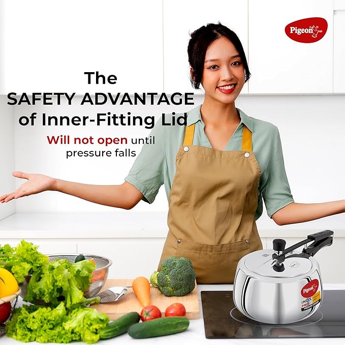 Pigeon Inox Pro 2L Inner Lid Stainless Steel Cooker