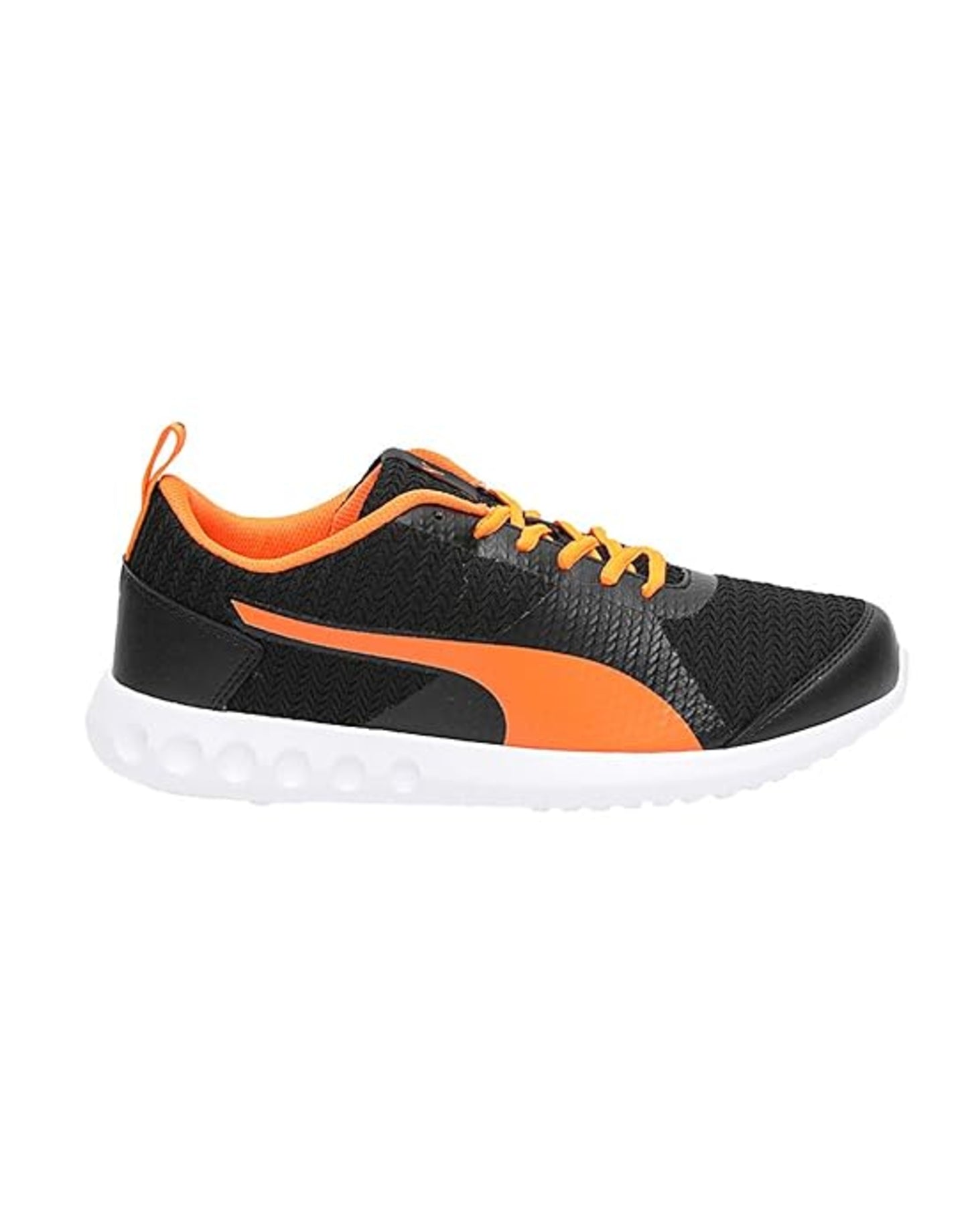 Puma Men's Xyork Black-Shocking Orange Running Shoe-8 UK (19188601)