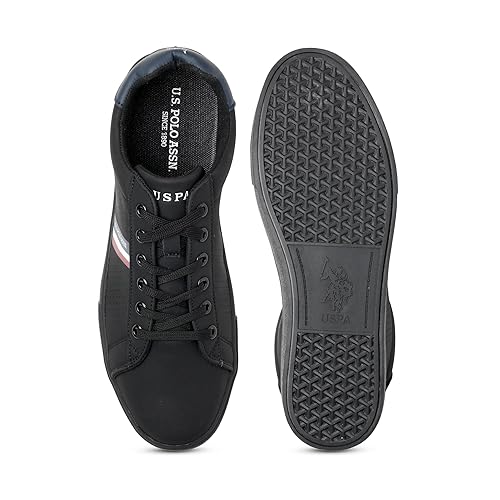 USPA|CAPRON| Stylish Casual Loafer Shoes for Man UK-10 Black (2FD25160Z01)