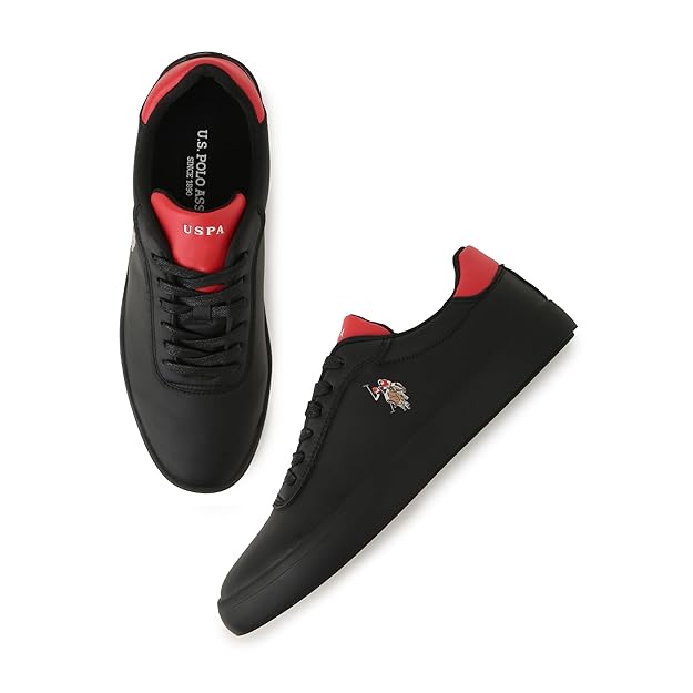 USPA Moore Stylish Casual Sneaker Shoes for Man UK-11 Black (2FD25203Z01)