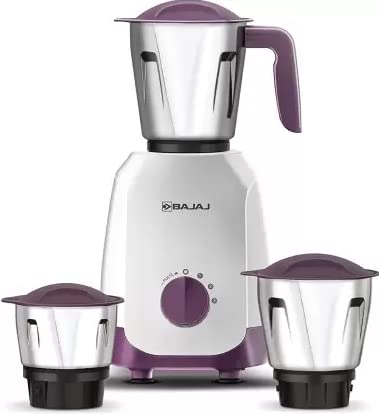 BAJAJ NINJA SERIES ELEGANCE 500W WHITE PURPLE MIXER GRINDER