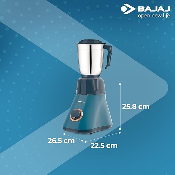 BAJAJ SPLENDORA MIXER GRINDER BLUE/COPPER