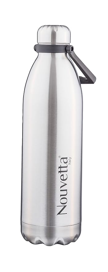 Nouvetta Tango Double Wall Stainless Steel Flask, 1800 ml, Silver