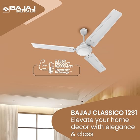 BAJAJ CLASSICO 12S1 1200MM GLOSSY WHITE CF