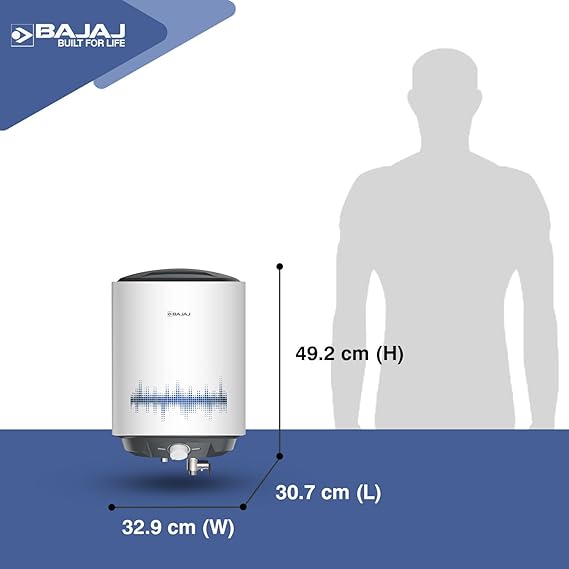 BAJAJ SHIELD SERIES NEW SHAKTI 10L VERTICAL STORAGE WATER HEATER 4 STAR BEERATED HEATER FOR