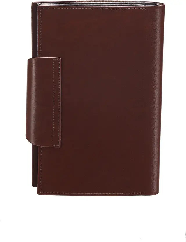 Rohit Bal Men Brown Genuine Leather Wallet - Mini (9 Card Slots)
