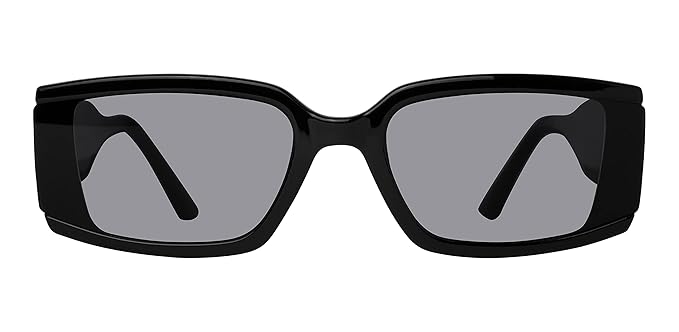 Steve Madden Unisex UV Protected Grey Lens Polycarbonate Rectangular Sunglasses - 16426949410 (X17258)