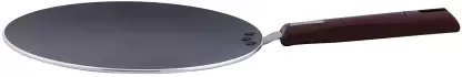 NIRLEP Aluminium JCG22N by Bajaj Electricals Selec+ J Class Aluminium 22 Cm Non Stick Concave Tawa, 3 mm, Maroon