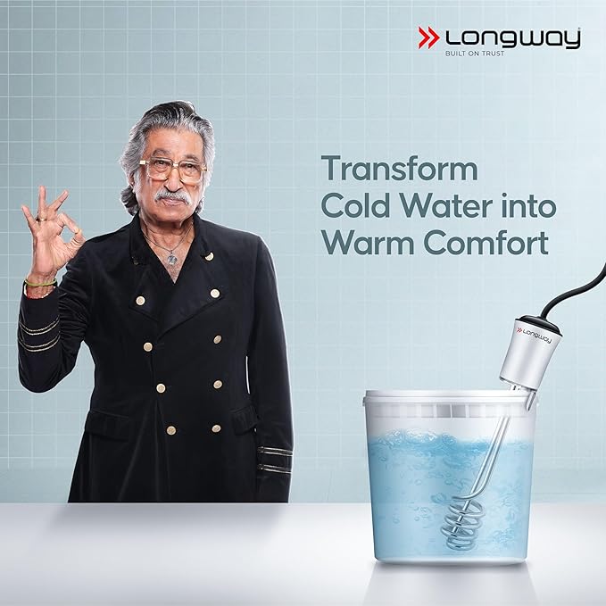 Longway LWIR01 1500 W Water Proof Immersion Heater Rod (White)