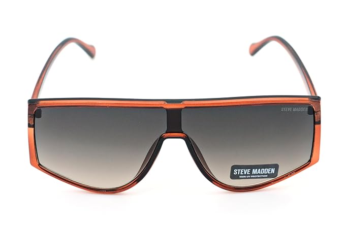 Steve Madden Unisex UV Protected Grey Lens Polycarbonate Square Sunglasses - 16426945535 (X17106)