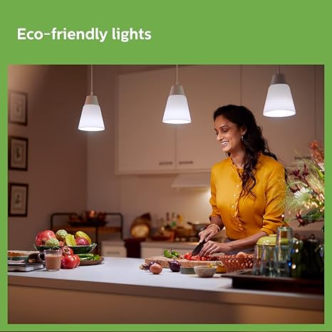 PHILIPS Full Glow 9-watt B22 LED Bulb | Warm White, (Pack of 6)