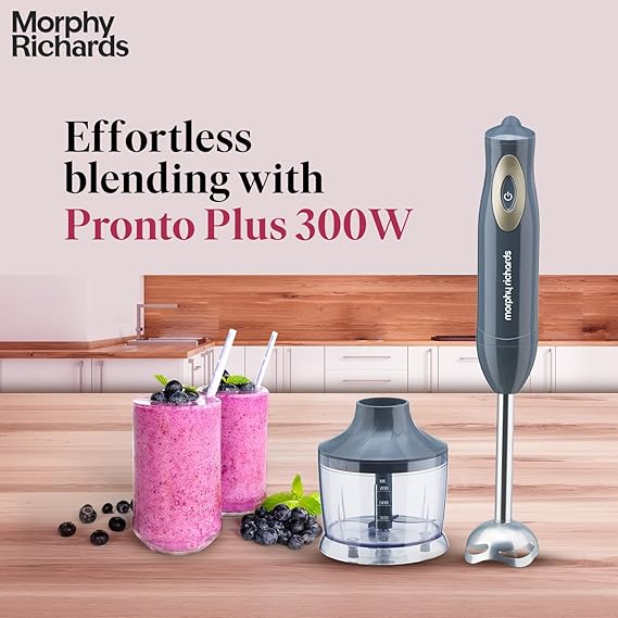 Morphy Richards Pronto Plus Hand Blender 300W, Grey