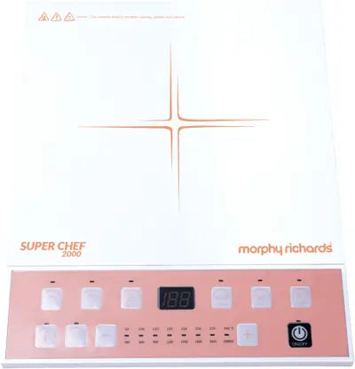 Morphy Richards 2000 W Induction Cooktop Push Button  (White, Richards Super Chef 2000)