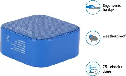Flipkart Smartbuy Portable Bluetooth Speaker DS-1763 3 W Bluetooth Speaker (Blue, Stereo Channel)