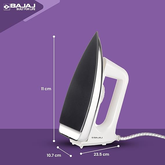 Bajaj Popular Plus 750W Dry Iron (White)