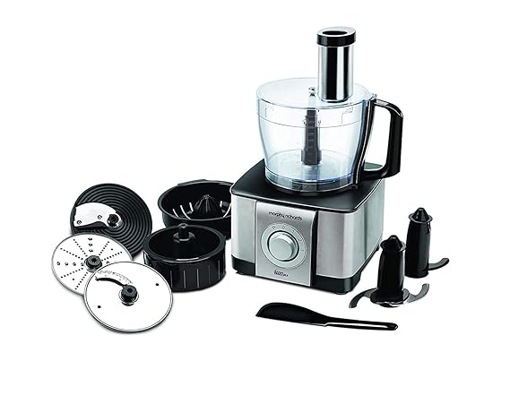 MORPHYRICHARDS ICON DLX FOODPROCESSOR (SS Brushed Finish Colour) (640080)